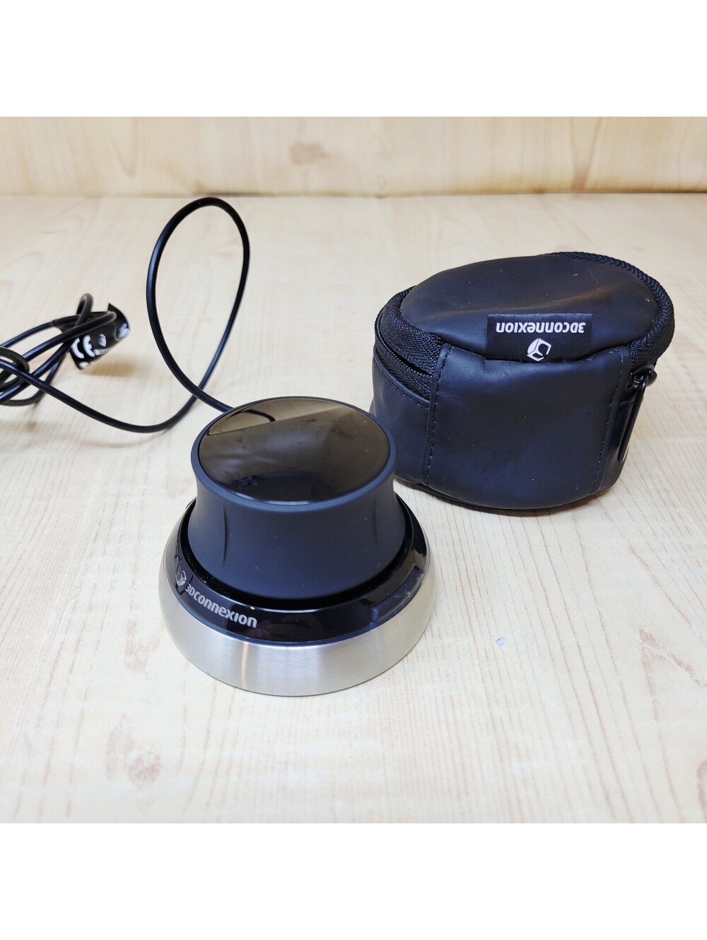 3DConnexion SpaceMouse Compact 3D Mouse 3DX-600036 Wired USB w/ Carry Case WORKS